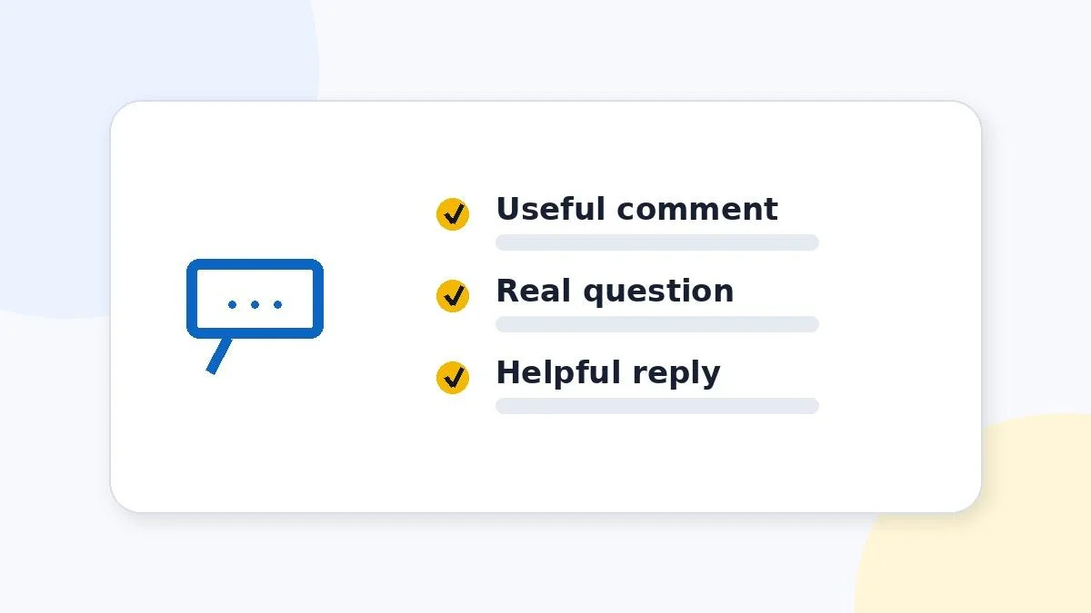 useful comments